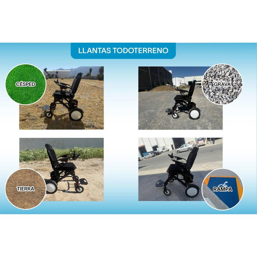 Silla de Ruedas Eléctrica Semi Fibra de Carbono 19 kg vista 5