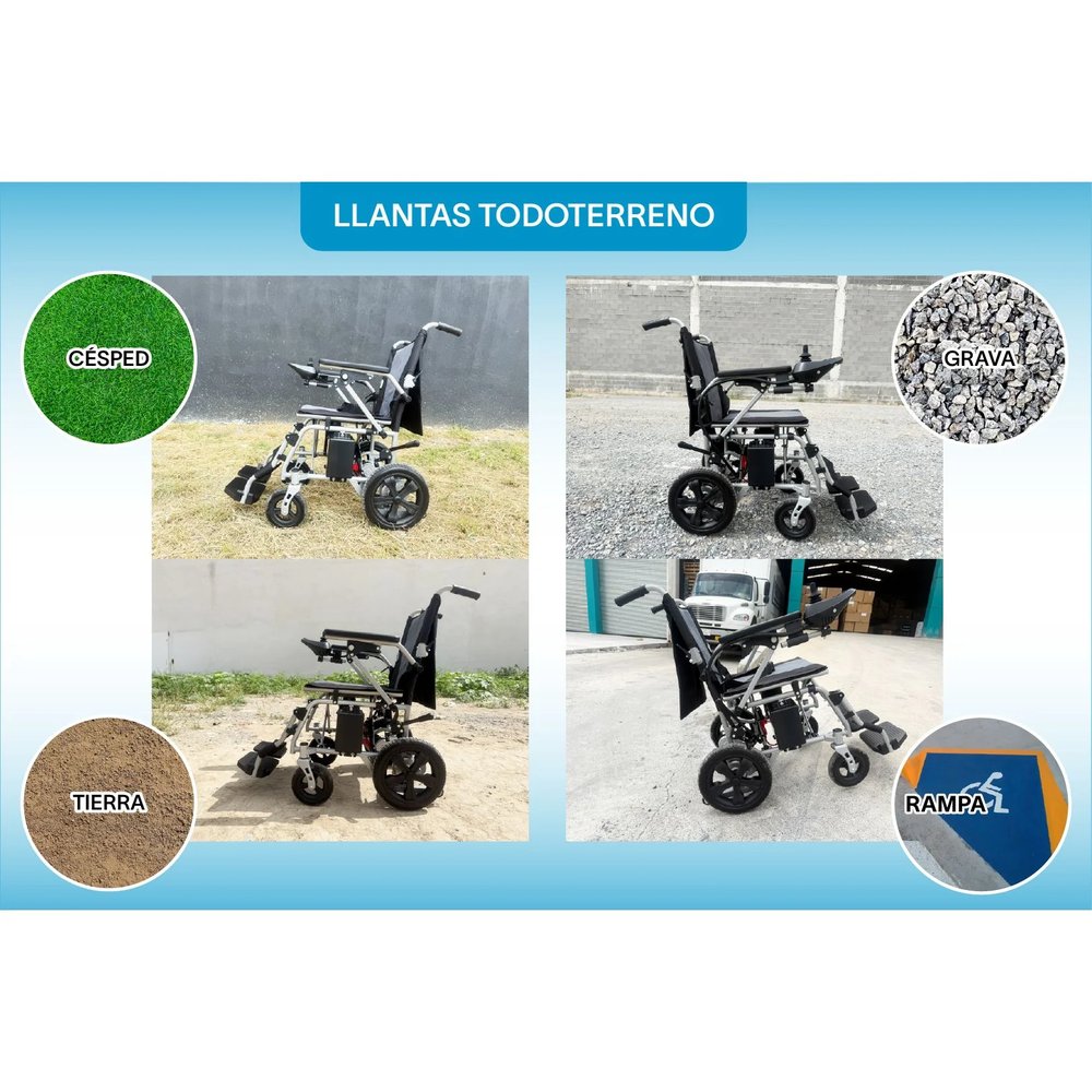 Silla de Ruedas Eléctrica de Acero 28 kg vista 6