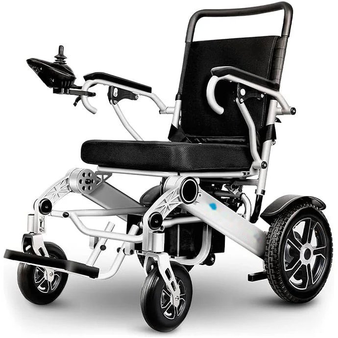 Silla de ruedas eléctrica plegable tipo carriola: ideal para viajar