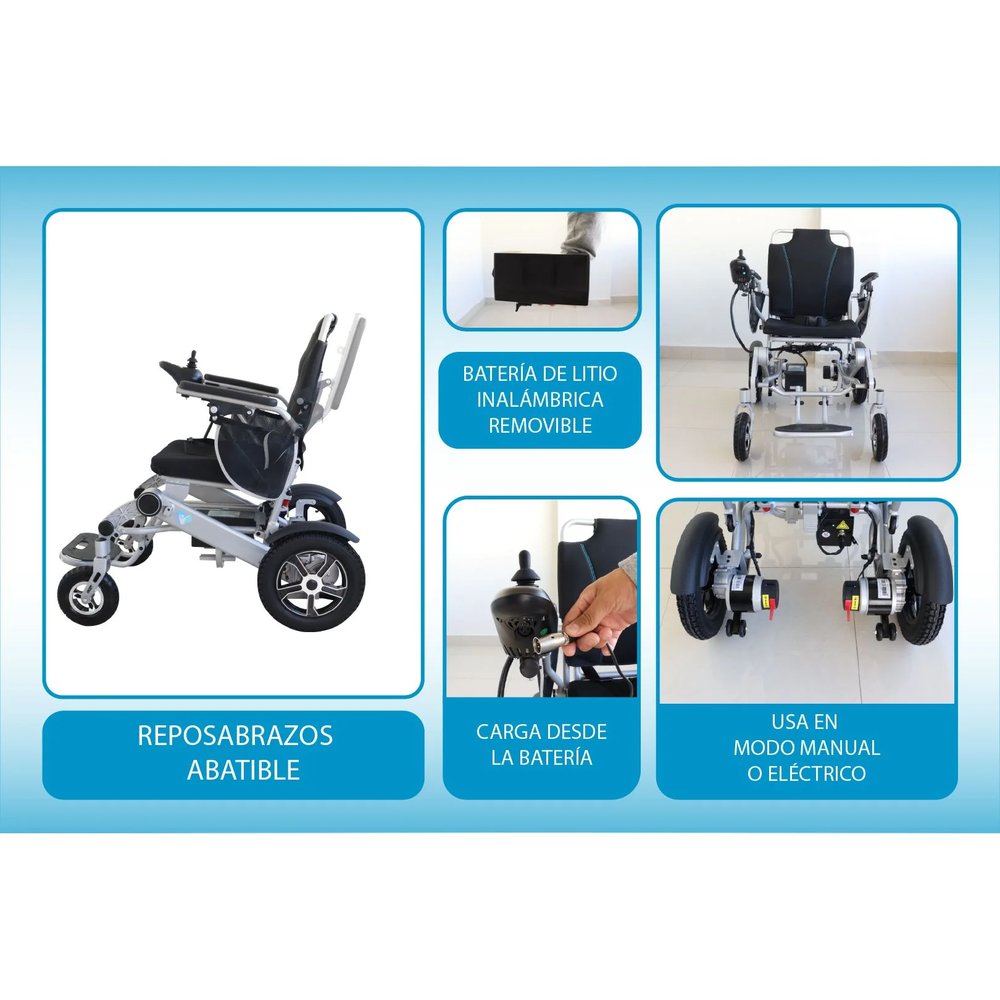 Silla de Ruedas Eléctrica Todoterreno Súper Potente 350W vista 5